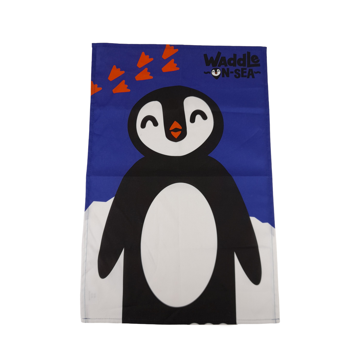 Waddle on Sea Souvenir Tea Towel