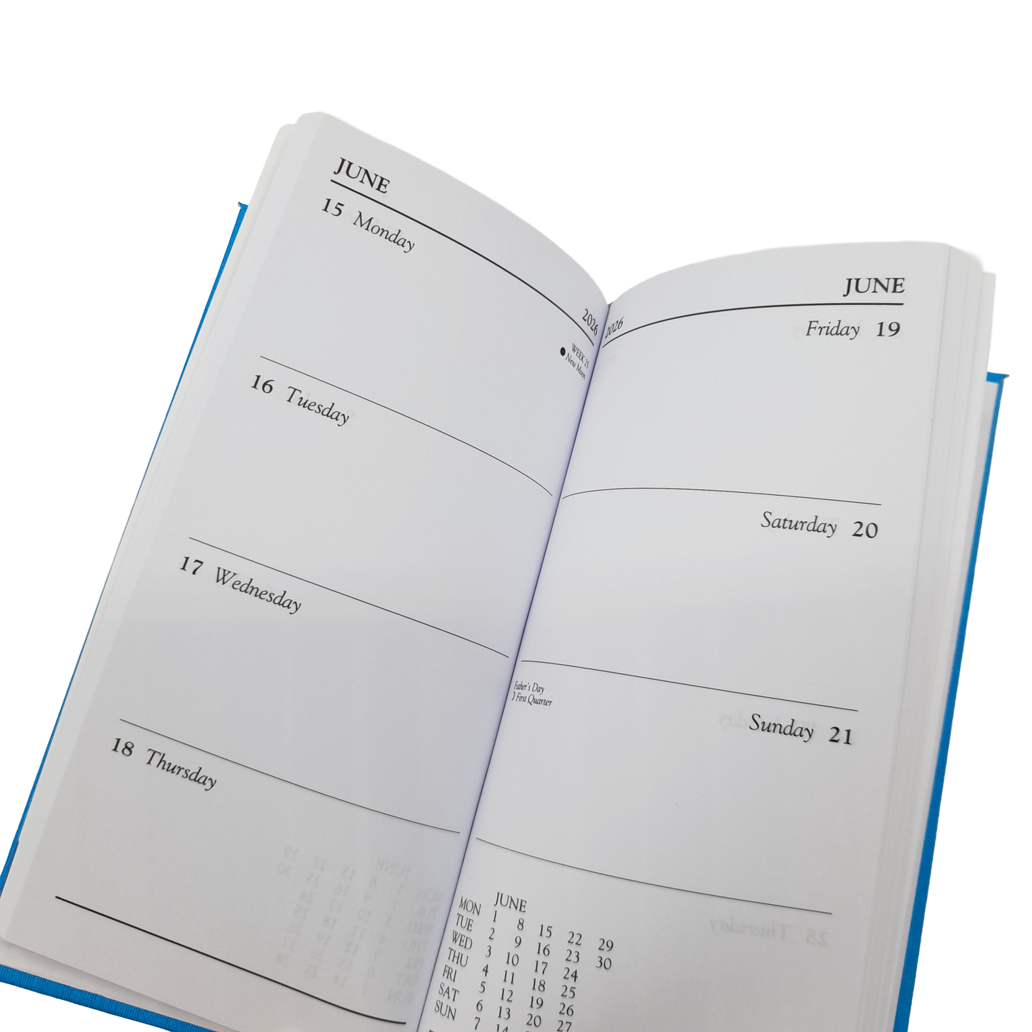 Havens Hospices 2026 Diary Week View