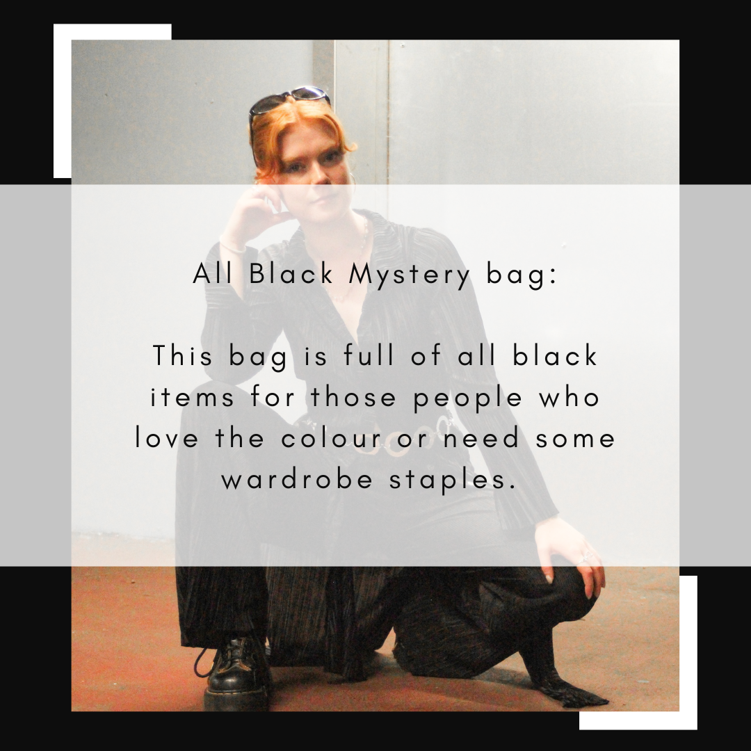 All Black Mystery Bag (Women) 4 Clothing Items