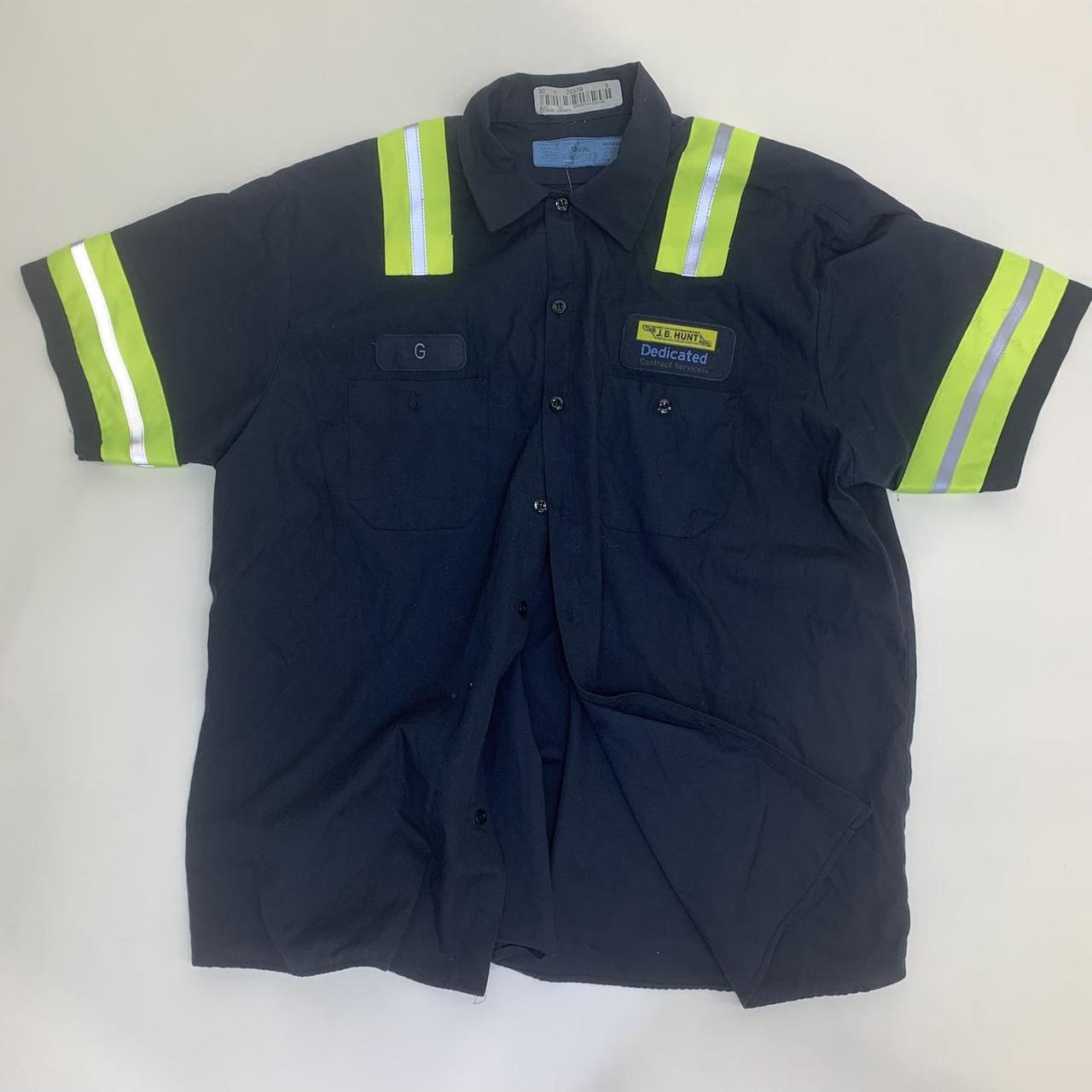 🔵Vintage Workwear Shirt Size L Navy Andy (#H1)