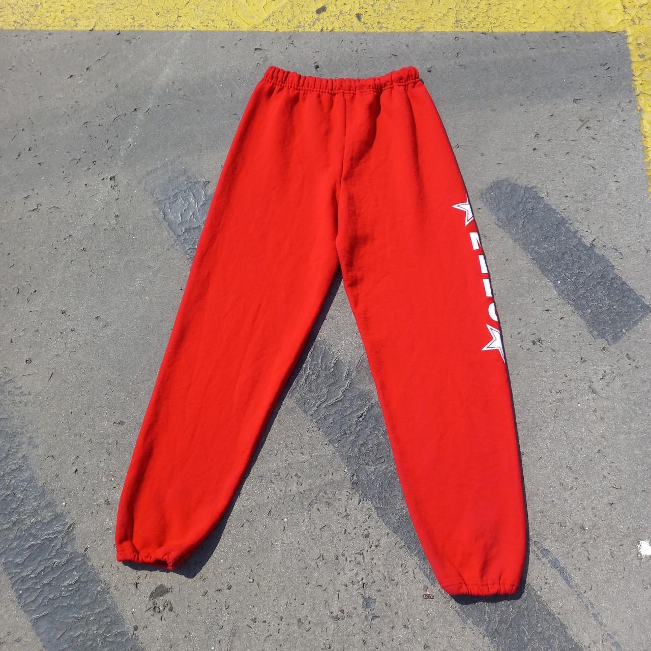 Women's small red Jerzees jogging bottoms  drawstring waist