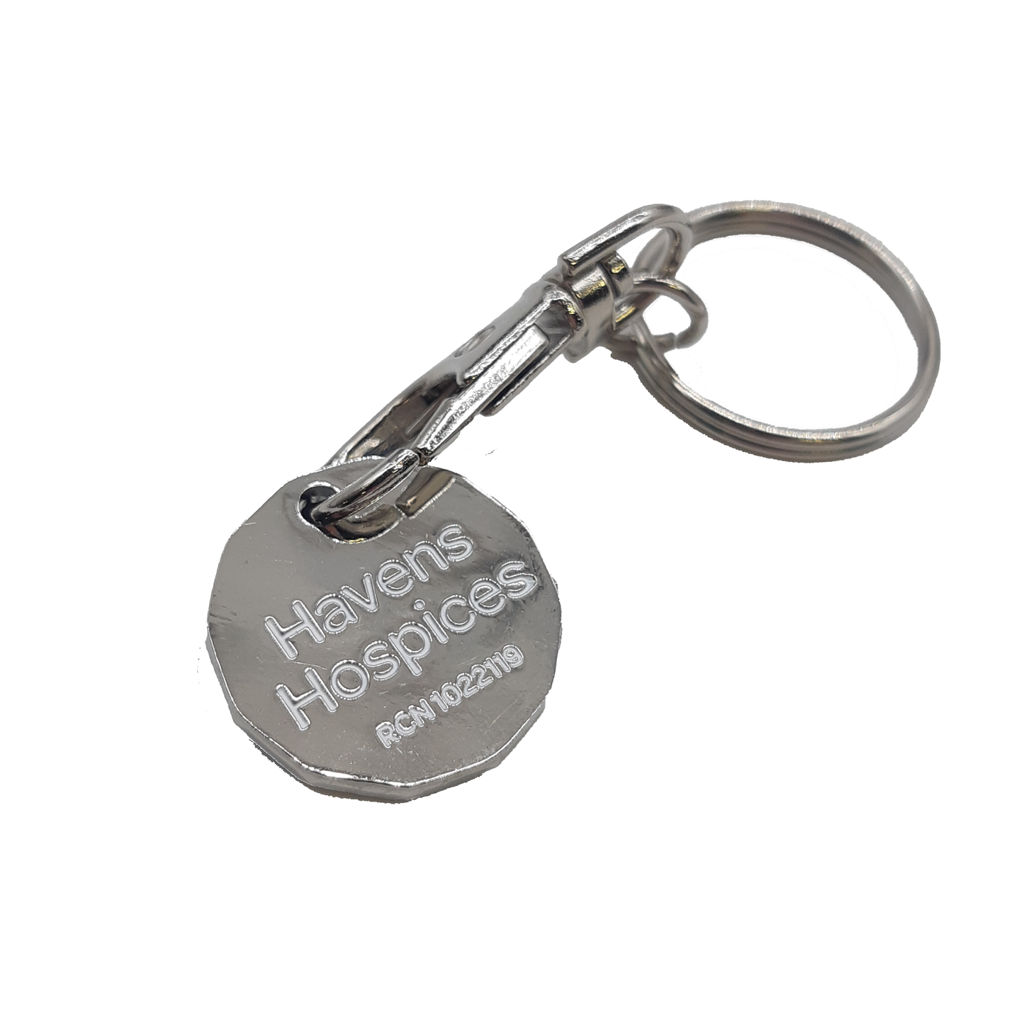 Havens Hospices Trolley Coin Keyring