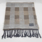 Vivienne Westwood Lambs Wool Scarf  Cream and Brown Checkerboard