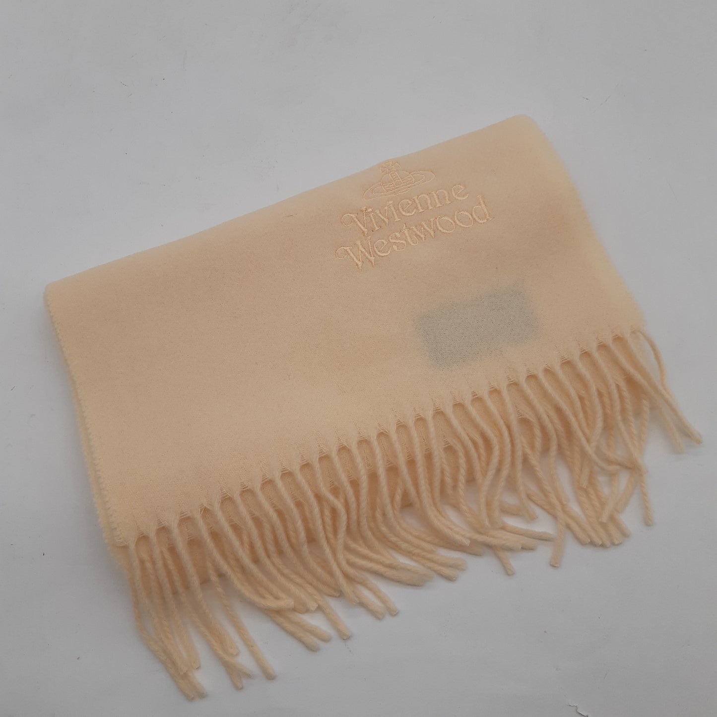 Vivienne Westwood Lambs Wool Scarf  Soft Pink