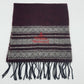 Vivienne Westwood Lambs Wool Scarf  Red and Grey Striped