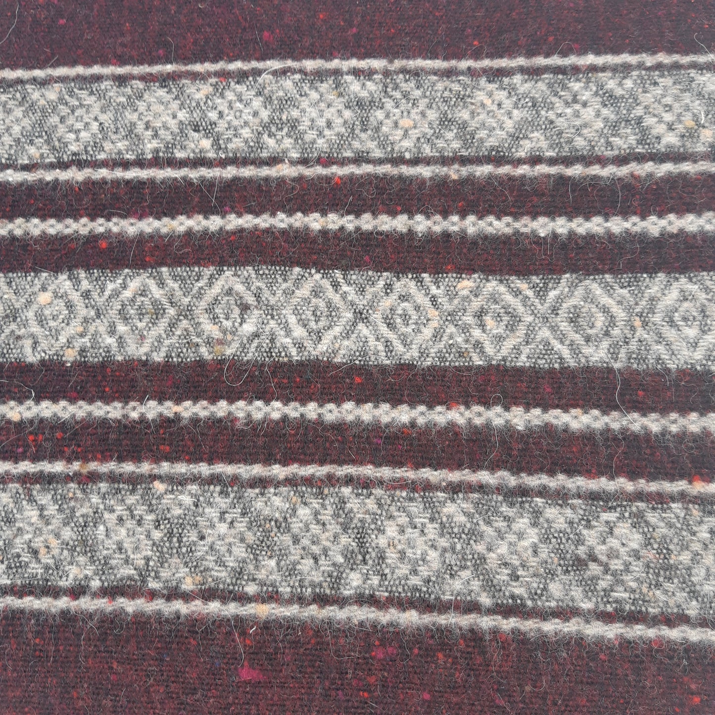 Vivienne Westwood Lambs Wool Scarf  Red and Grey Striped