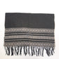 Vivienne Westwood Lambs Wool Scarf  Green And Grey Striped