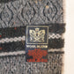 Vivienne Westwood Lambs Wool Scarf  Green And Grey Striped