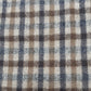 Aquascutum Scarf 100% Lambs wool Brown and Blue Check