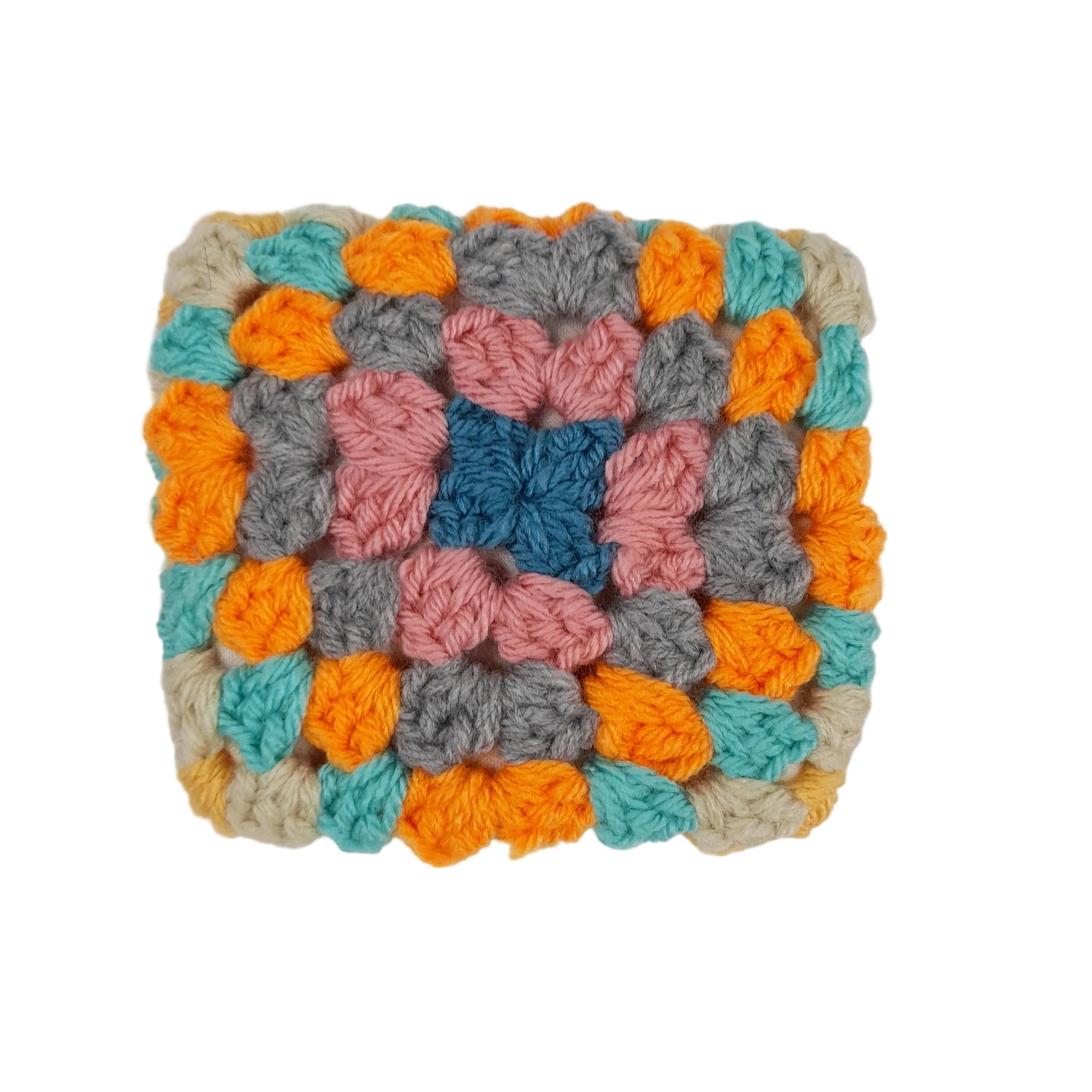Handmade Lined Crochet Granny Square Pouch