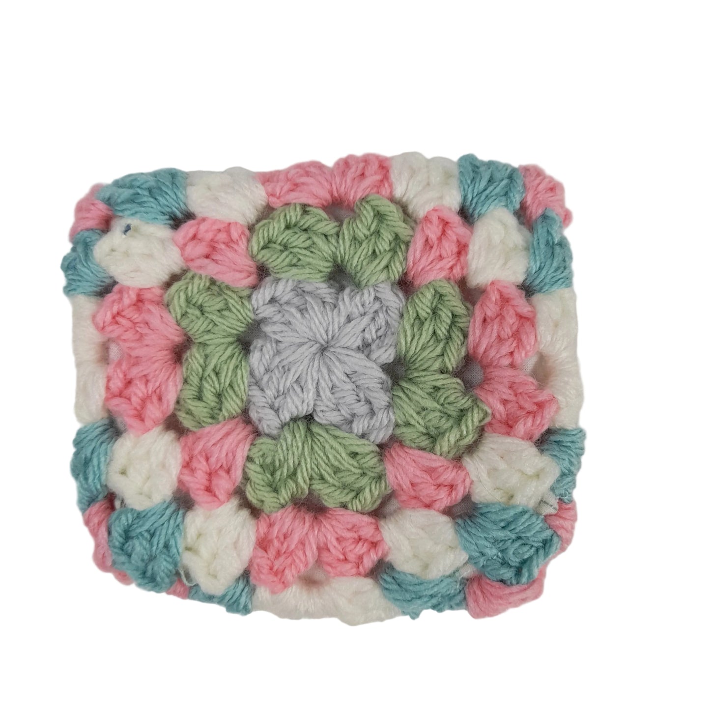 Handmade Lined Crochet Granny Square Pouch