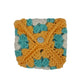 Handmade Lined Crochet Granny Square Pouch