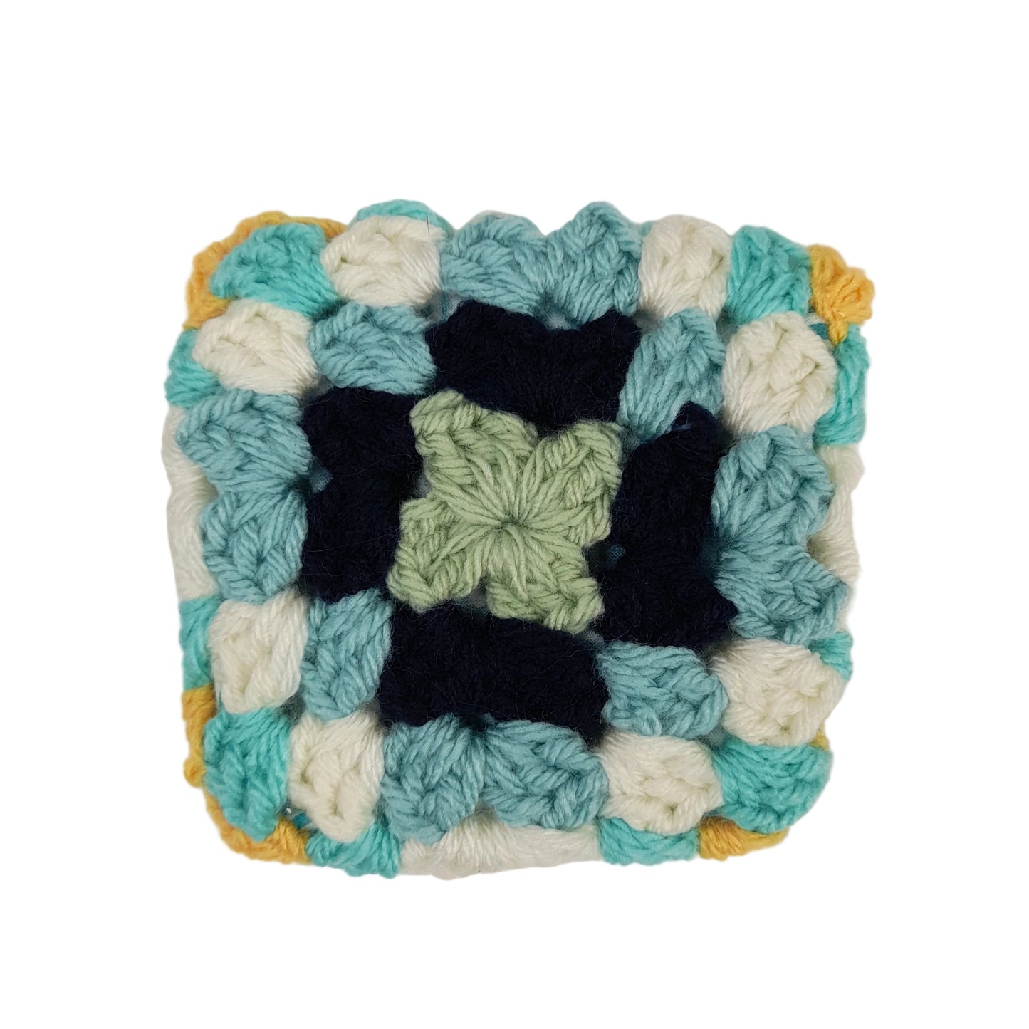 Handmade Lined Crochet Granny Square Pouch
