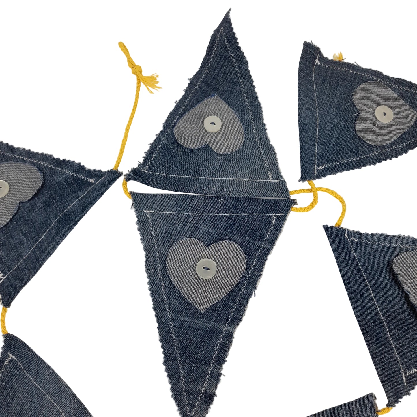 Handmade Denim Bunting