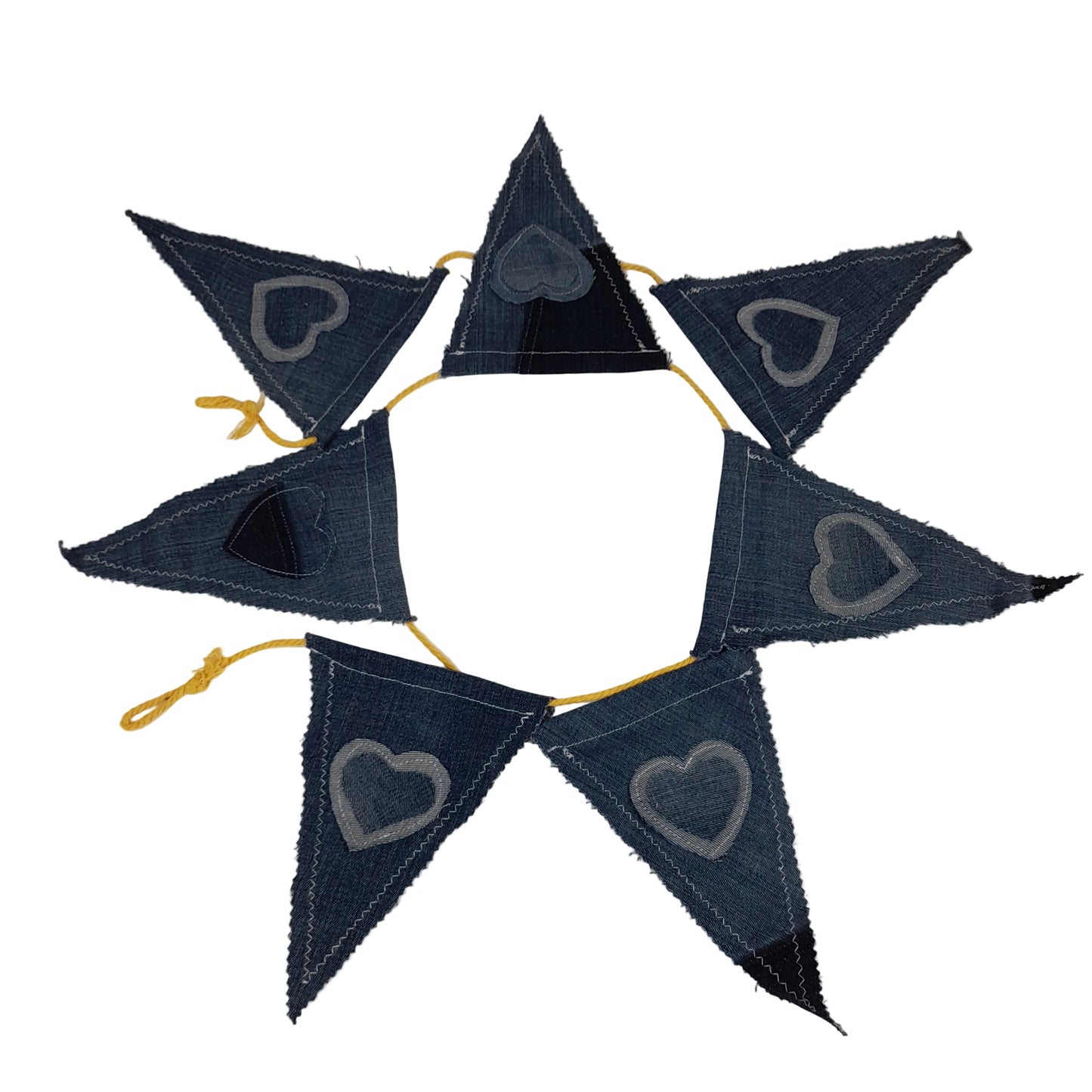 Handmade Denim Bunting