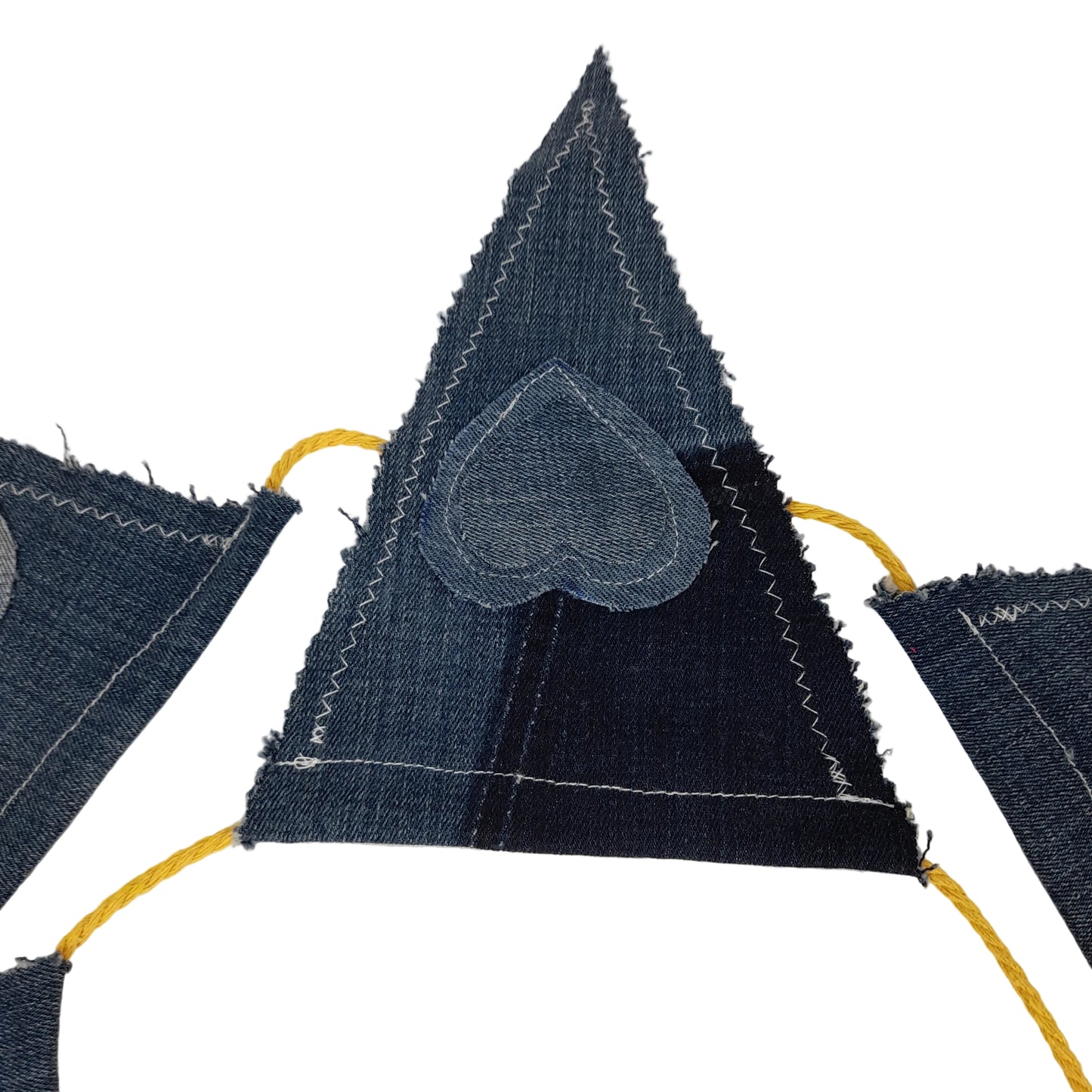 Handmade Denim Bunting