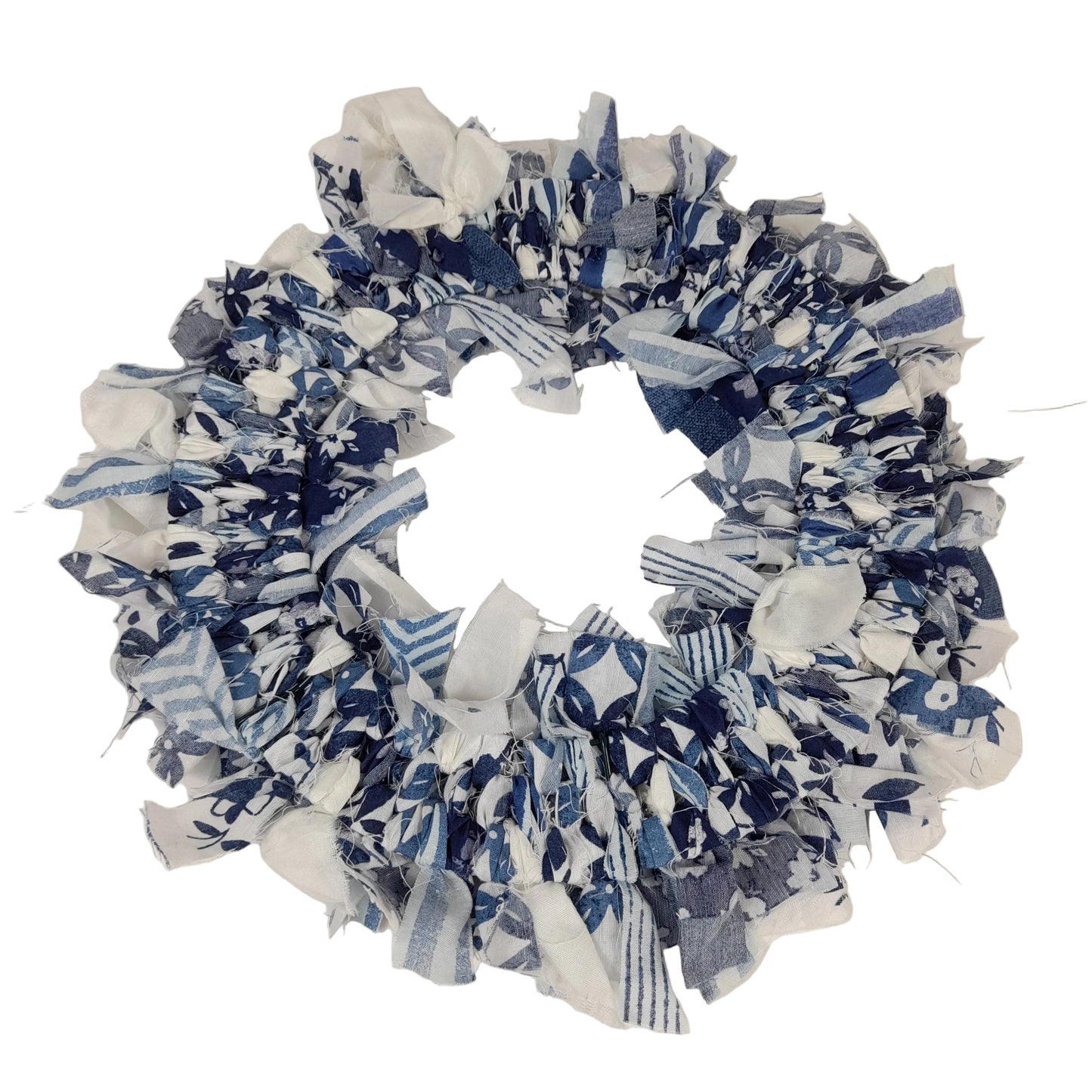 Handmade 'Rag' Wreath 12"