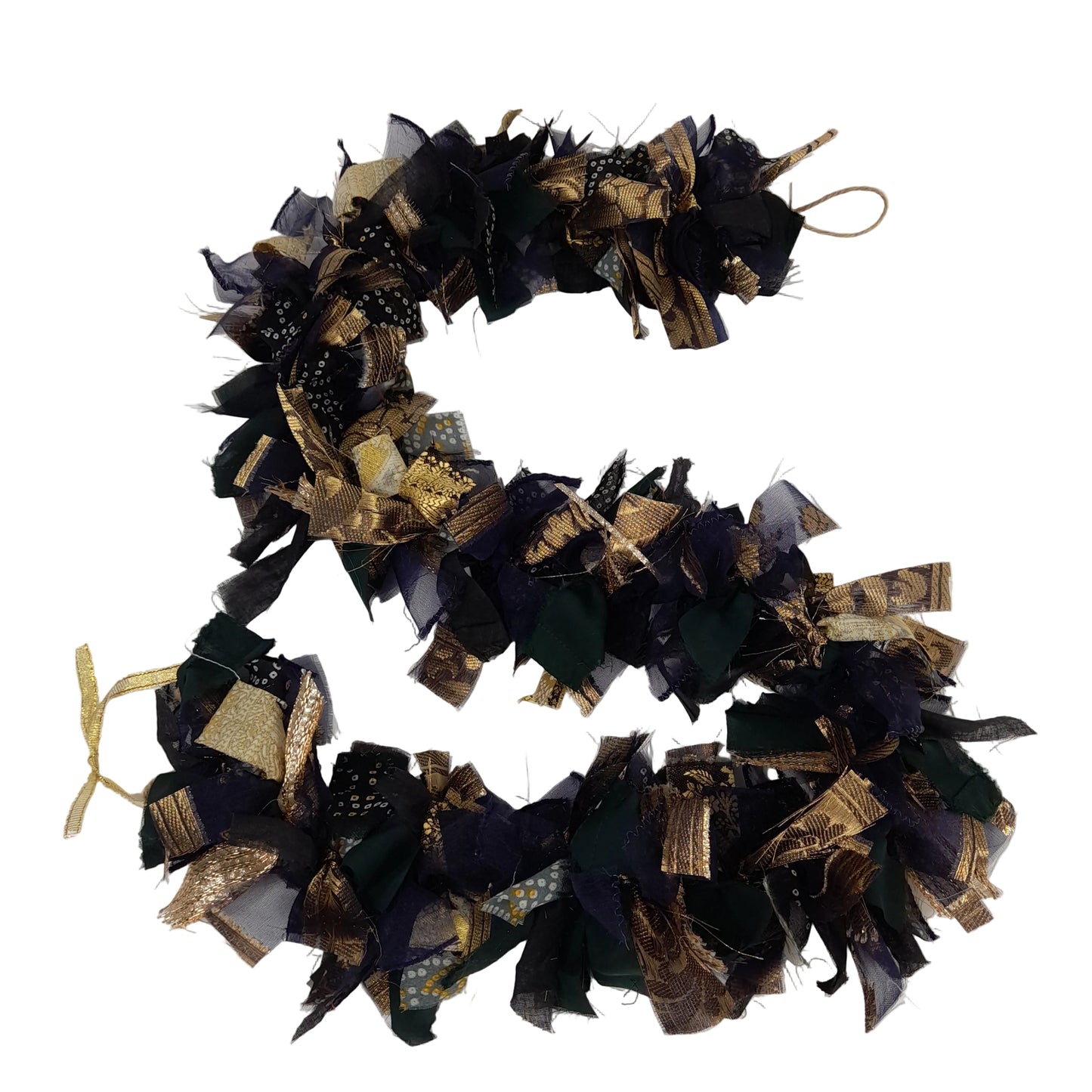 Handmade 'Rag' Tinsel Garland 1m