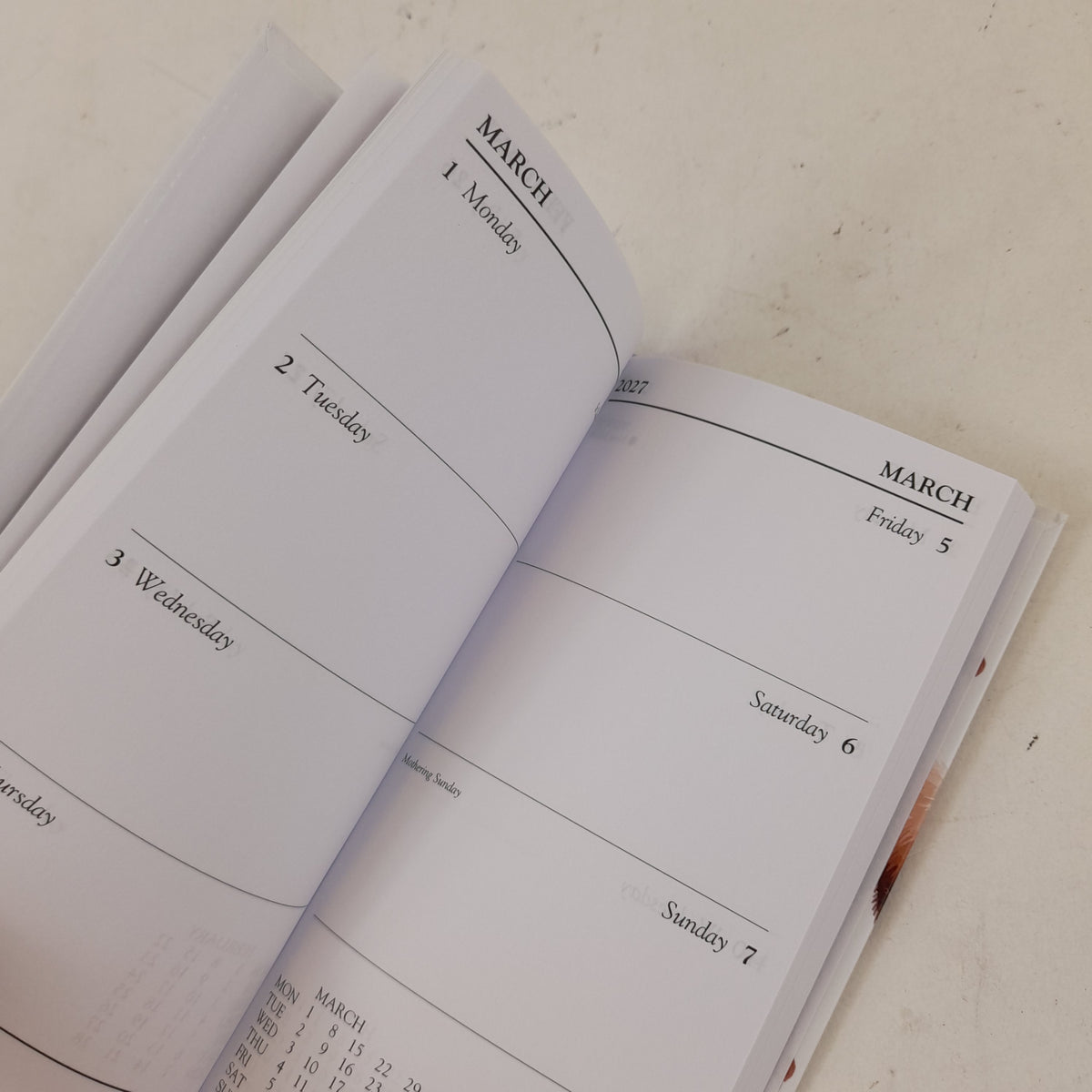 Havens Hospices 2027 Diary Week View
