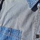 Vintage AKMO WORKS Long Sleeved Light striped Blue shirt