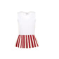 Ladies Red Valentino Beach Stripe Peplum Tank Size S RRP £95