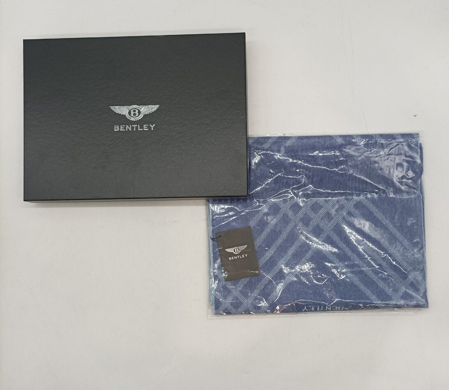 Bentley Beautiful & Soft Luxury 100% Pure Cashmere Scarf Blue