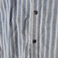 Vintage AKMO WORKS Long Sleeved Light striped Blue shirt