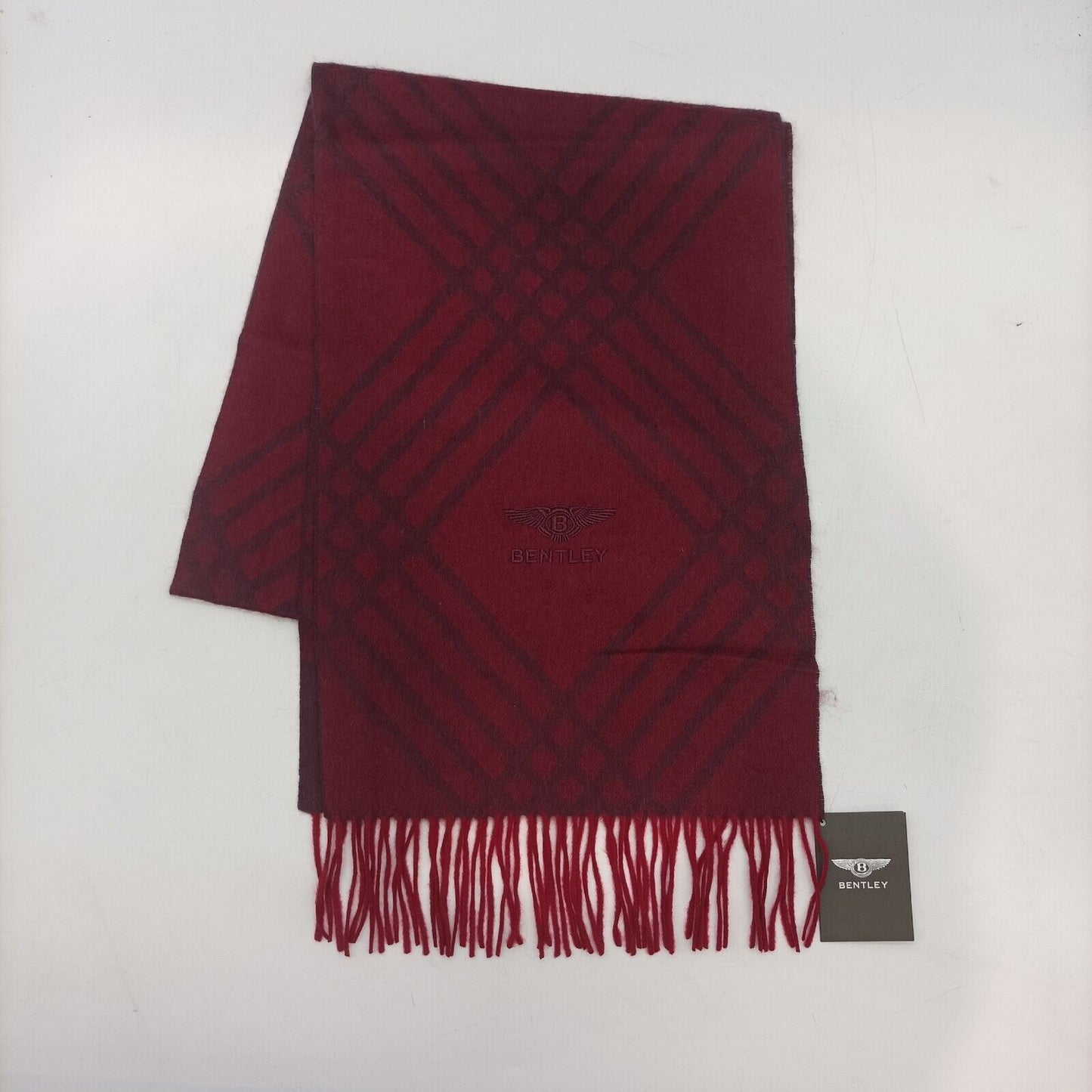 Bentley Beautiful & Soft Luxury 100% Pure Cashmere Scarf Red