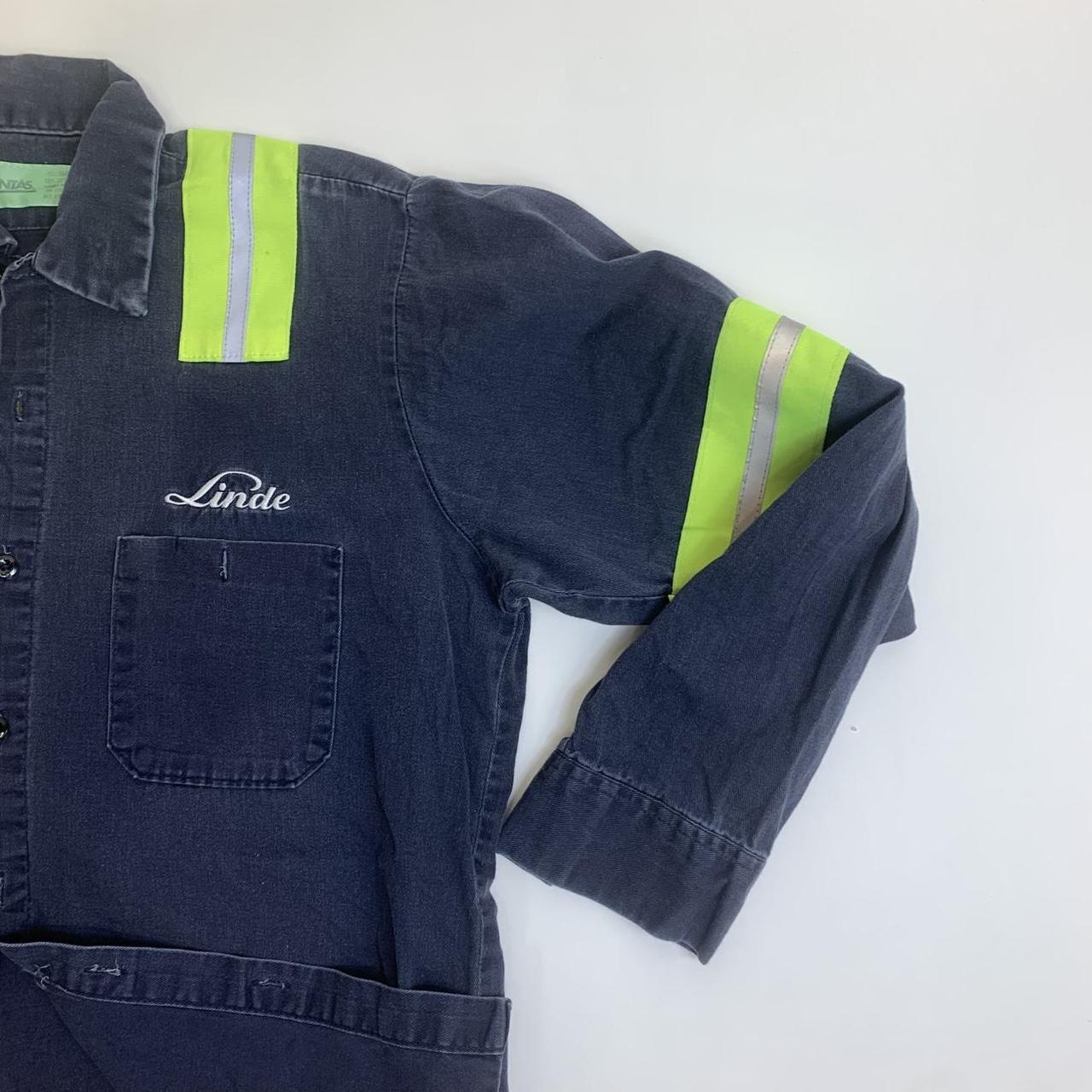 🔵Vintage Workwear Shirt Size L Navy Andy (#H1)