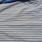 Vintage AKMO WORKS Long Sleeved Light striped Blue shirt