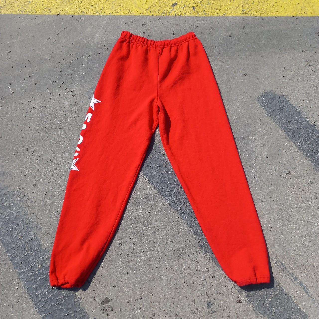 Women's small red Jerzees jogging bottoms  drawstring waist