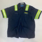 🔵Vintage Workwear Shirt Size L Navy Andy (#H1)