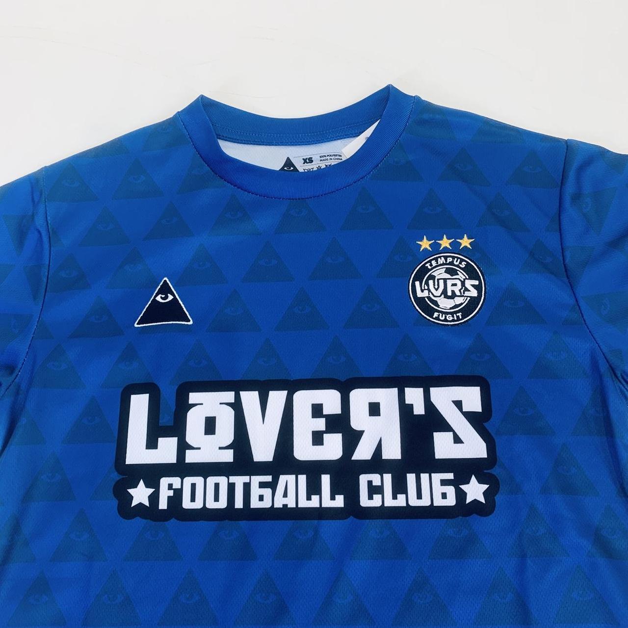 Lovers F C Blue Football Shirt Size L NWT