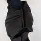 Lanvin Paris Dark Grey Wool Ruched Knee Length Dress UK 10 RRP £1,100