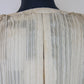 Chloé Safari Beige Plunge Pleated Wrap Knee Length Dress UK 10 RRP £3000