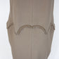 Yves Saint Laurent Alpaca Wool Taupe Fringe Shift Dress UK 8