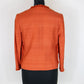 Christian Dior Burnt Orange silk & Linen Cropped Jacket UK 8