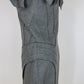 Fendi Grey Panelled Flounce Shoulder Fleece Wool Dress UK 14 RRP £1,000