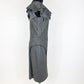 Fendi Grey Panelled Flounce Shoulder Fleece Wool Dress UK 14 RRP £1,000