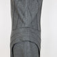 Fendi Grey Panelled Flounce Shoulder Fleece Wool Dress UK 14 RRP £1,000