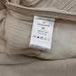 Chloé Safari Beige Plunge Pleated Wrap Knee Length Dress UK 10