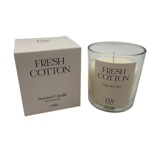 Fresh Cotton Scented 8cm Boxed Candle