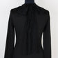 Red Valentino Black Jersey Dress w/ Lace Tie Detail Small BNWT RRP £450