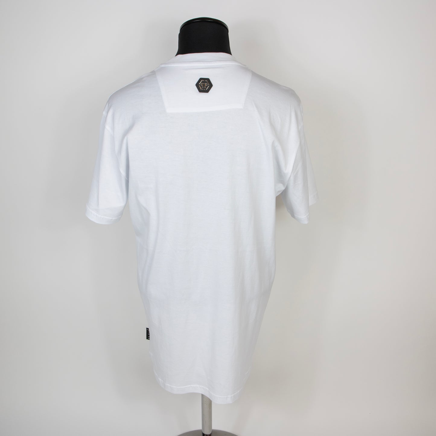 Philipp Plein Skull & Crossbones Print T Shirt White Large