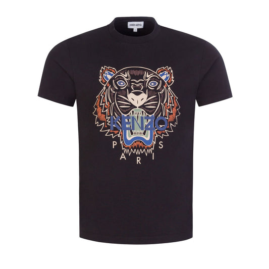 Kenzo Tiger Classic T-Shirt Black with Brown Size S RRP £95 BNWT