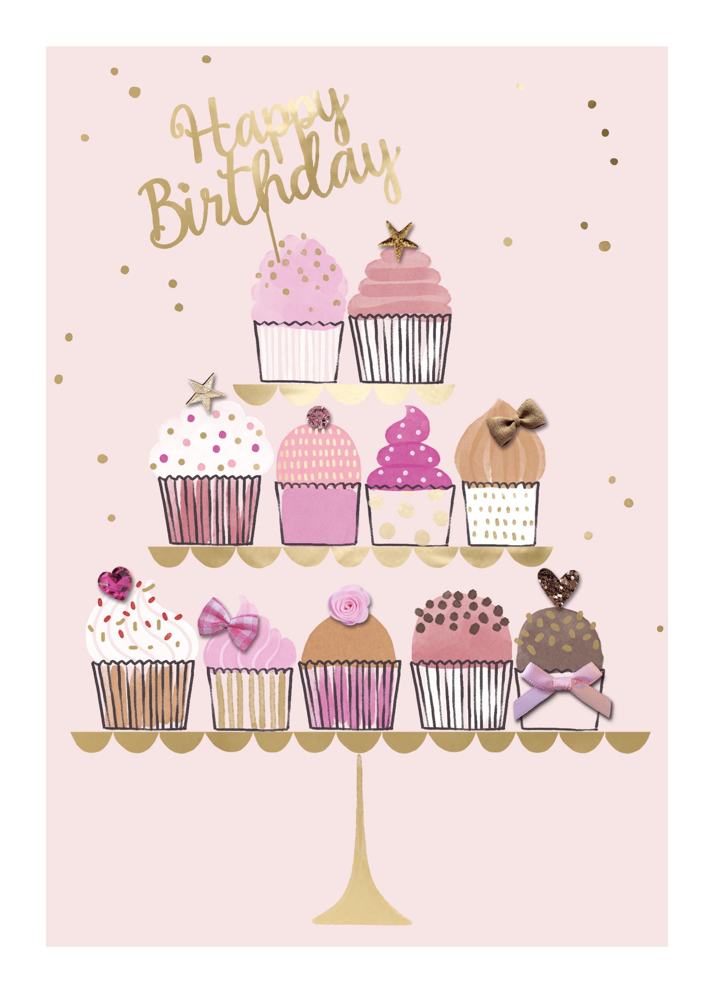 Hospice UK Card - Happy Birthday Cupcakes