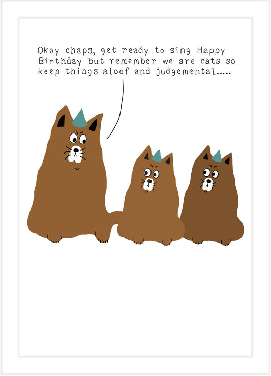 Birthday Card "Cats"