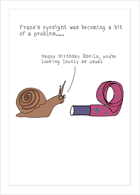 Birthday Card "Snail"