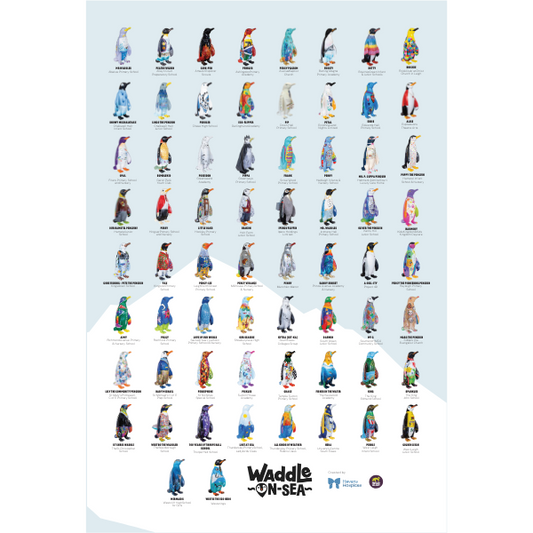 Waddle on Sea Souvenir Tea Towel - Schools & Community Groups