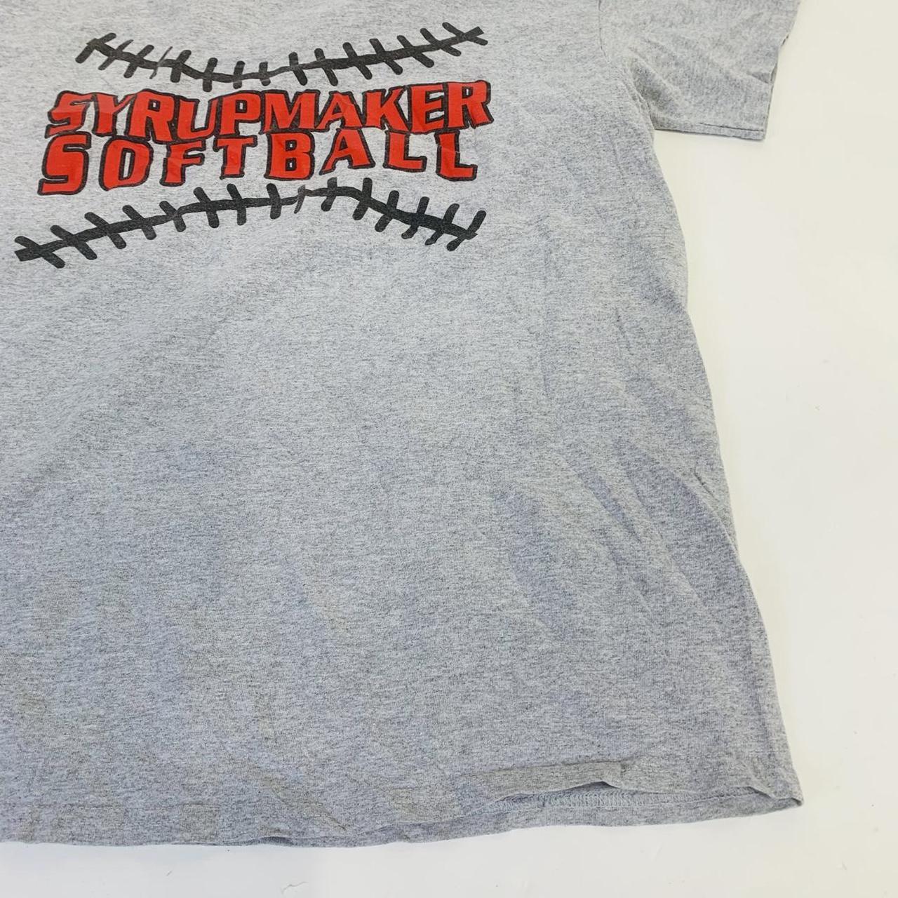 🔵Vintage Tee Grey Size L Syrupmaker Softball